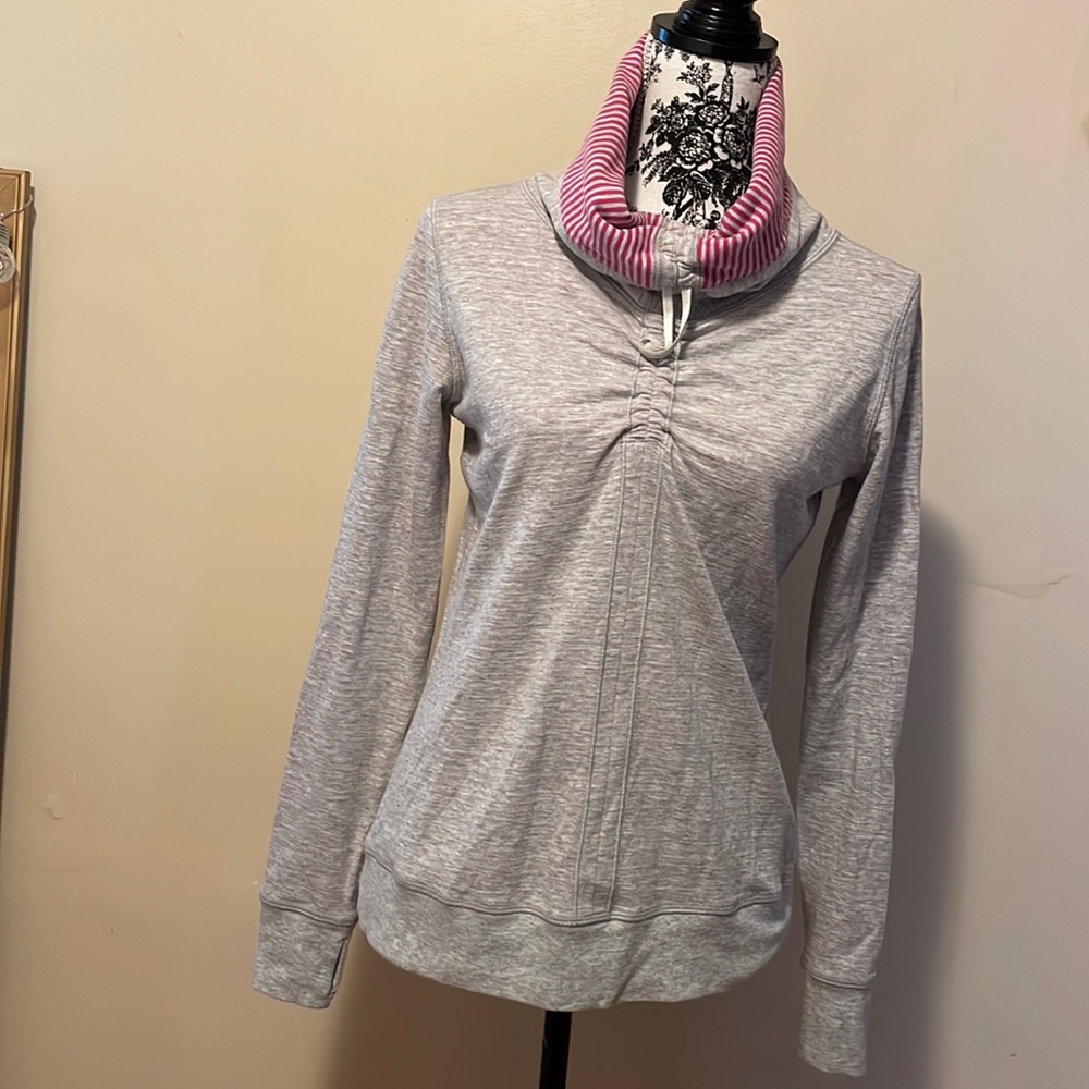 Lululemon. Long sleeve, cinch cowl neck pullover